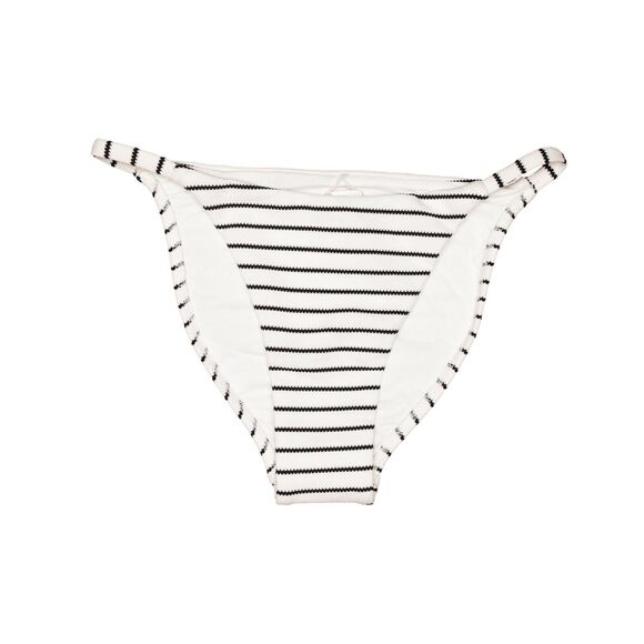 Red Carter Striped Bikini Bottom White Size L - Picture 1 of 2
